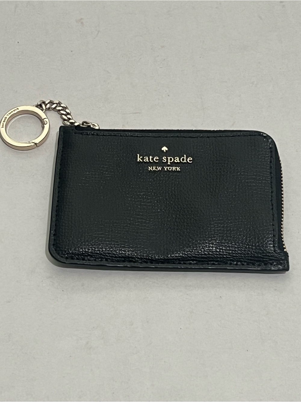Kate Spade Madison Medium L-Zip Black Leather Cardholder
NWOT 
Retails $129